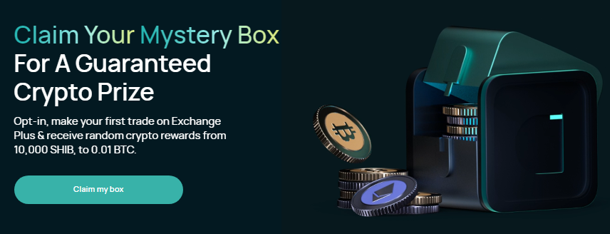 Mystery Box od CEX.IO Exchange Plus  - losowa nagroda od 10.000 SHIB do 0.01 BTC Myster10