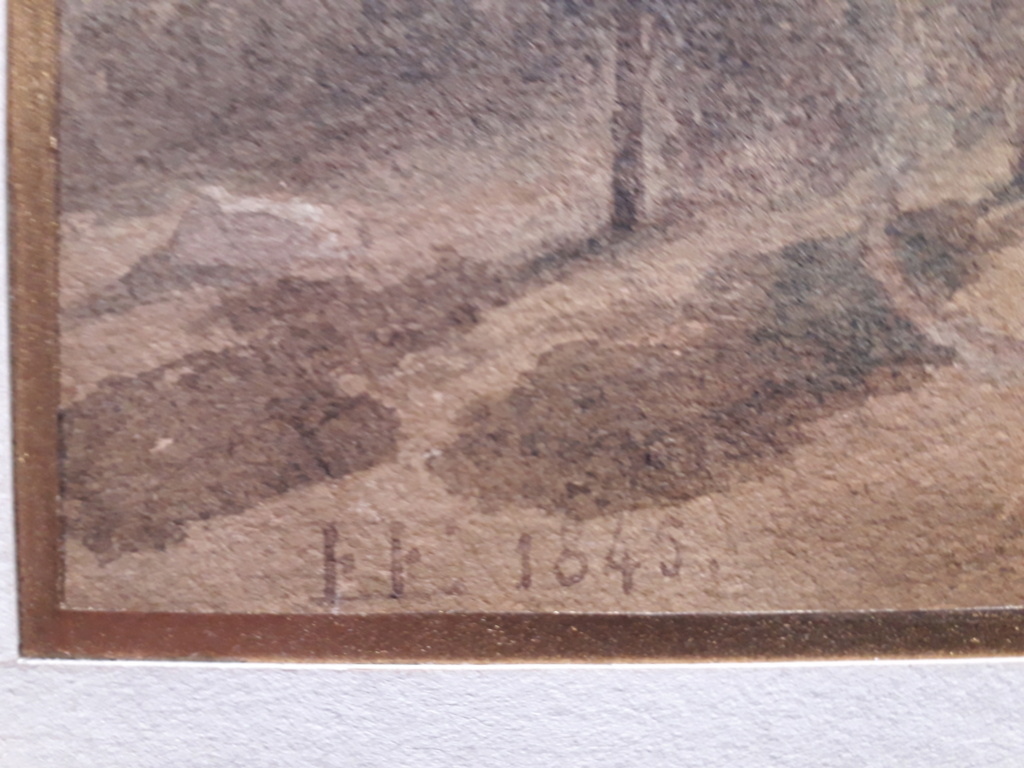 Une aquarelle de la vallée de Meiringen 1845 élève de Calame 20210218