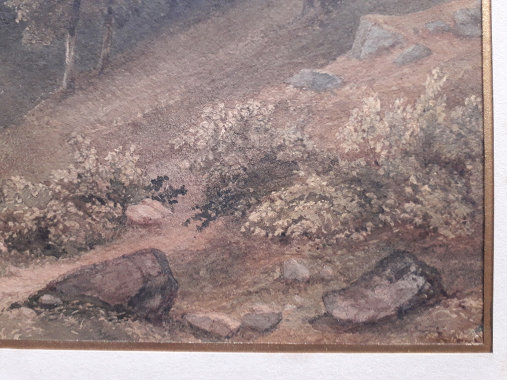 Une aquarelle de la vallée de Meiringen 1845 élève de Calame 20210220