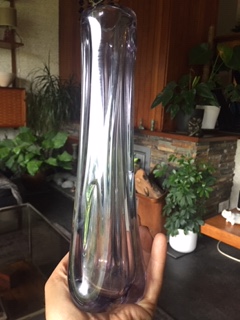 Lobed Lilac Glass Vase - Czech??? Img_2410