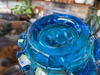 Blue Glass Vase - Is It Czech? Sklo Union? Img_2822