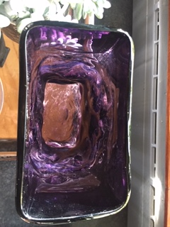 Large Aubergine Slab Vase with Whitefriars style base and pontil. Img_8315