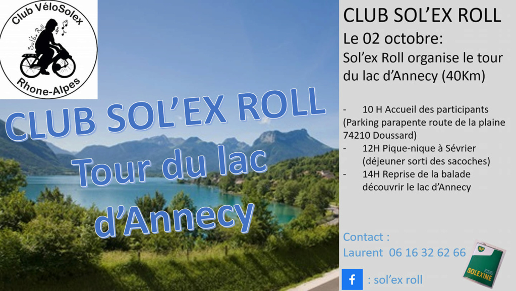 Sortie autour du Lac d'Annecy le 2 octobre par le club Sol'ex Roll de Condrieu Sortie10