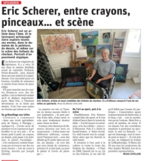 Eric Scherer, entre crayons, pinceaux et scène Articl13