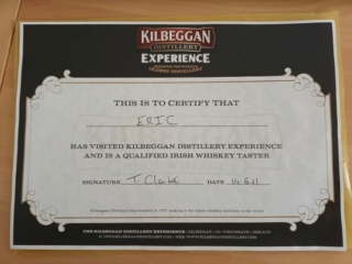 Distillerie Kilbeggan, Irlande du Sud-Est Diplom12