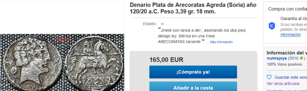 numisjoya y sus denarios ibéricos currados Areko11