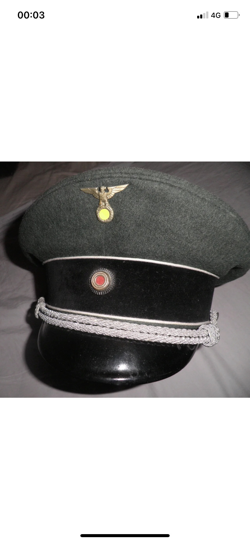Identification casquette officier reichsbahn 2e22b410