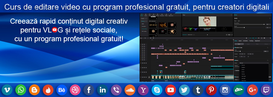 Curs de editare video pentru creatori de continut digital Creato10
