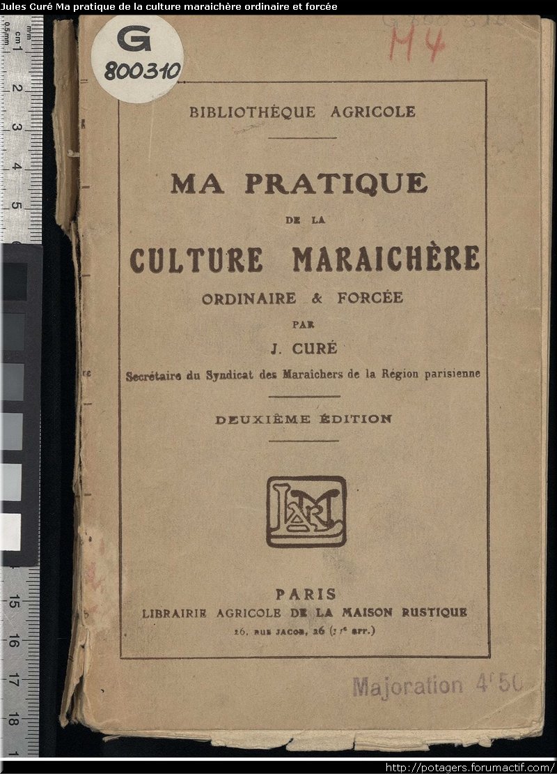 LIVRE - Jules Curé «Ma pratique de la culture maraichère ordinaire et forcée» Jules_10