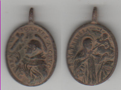San Juan de la Cruz / Sta.Teresa de Ávila - s. XVIII * Medall11