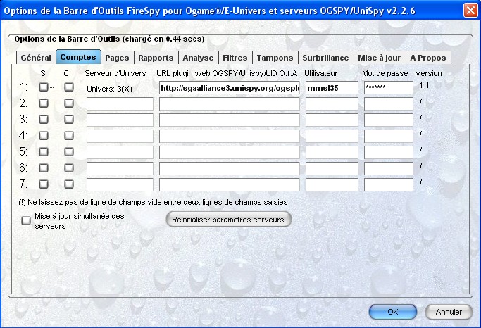 Installation /configuration firespy mise à jour cartographie Config10