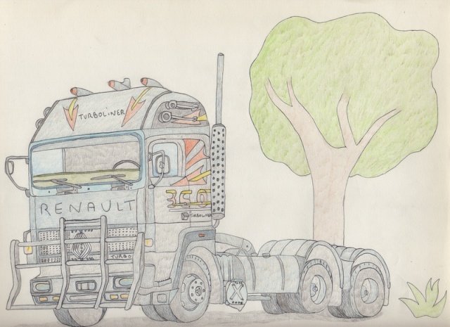 Dessin de Colline Camion10