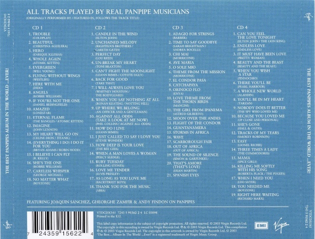 VA - Best Of Pan Pipes (4CD) Back11