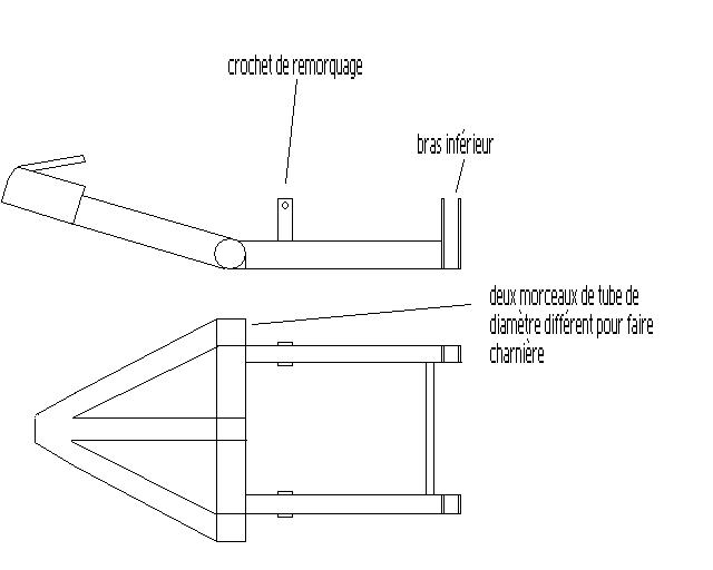 fabrication tow bar pour mini Attela10