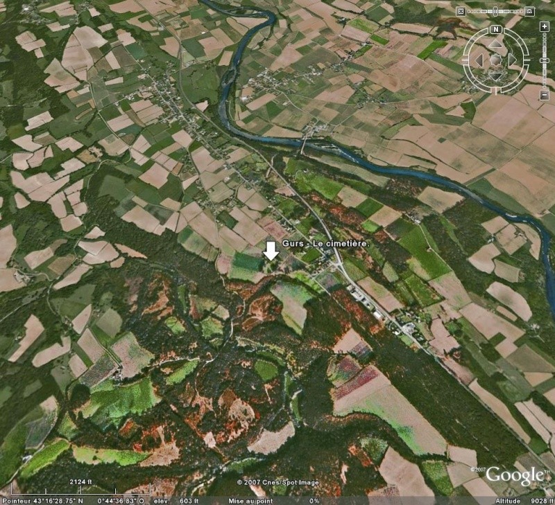 Bagnes et Camps d'internement / déportation découverts avec Google Earth Gurs10