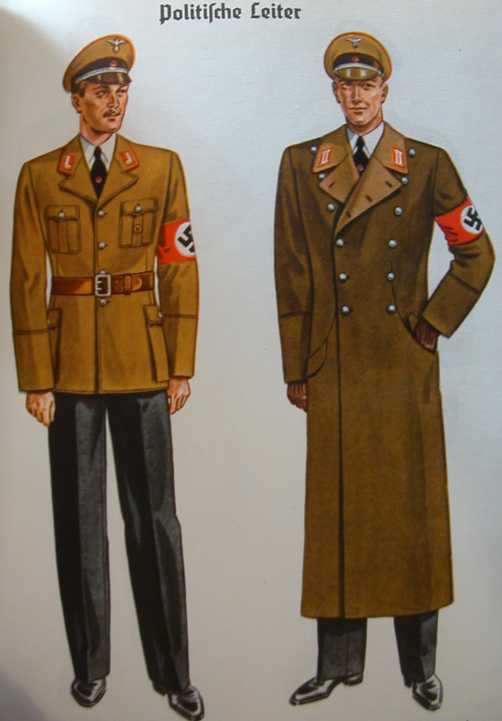uniformes nazis en dibujo para hombre y mujer Ob210