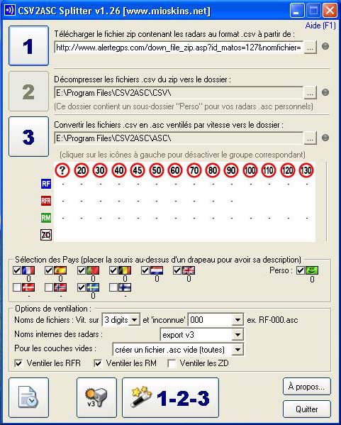 RADARS SUR IGO Csv2as10