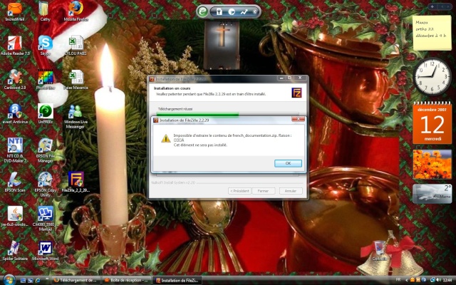 Pb installation Filezilla3 sous Vista Captur13