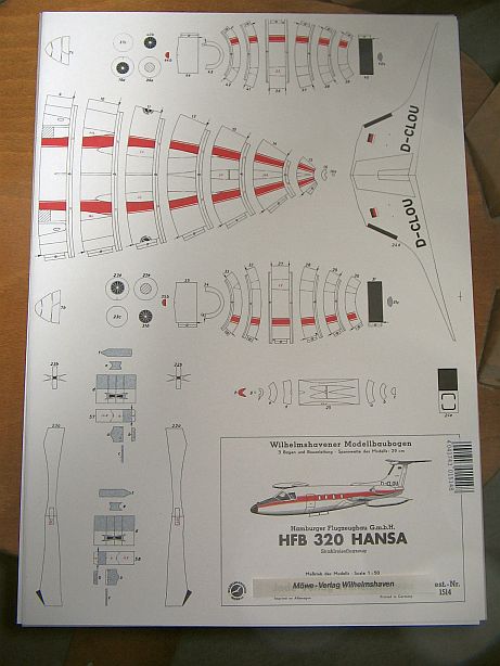 HFB 320 "Hansa- Jet" vom WHV in 1:72  FERTIG Ha0210
