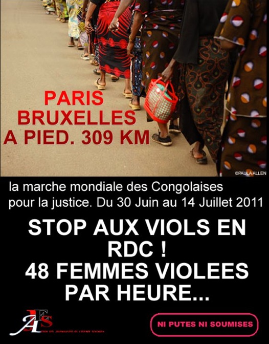 Grande marche des femmes Congolaises: Paris-Bruxelles à pied. Bruxel10