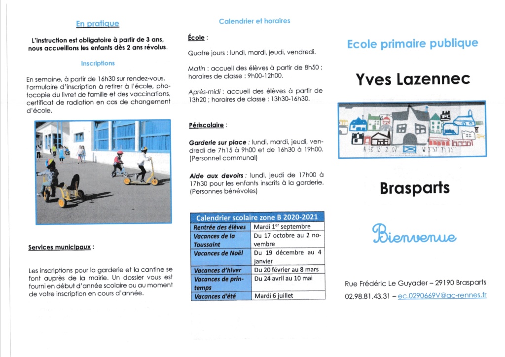Information Rentrée Scolaire- Ecole Yves Lazennec Plaque10