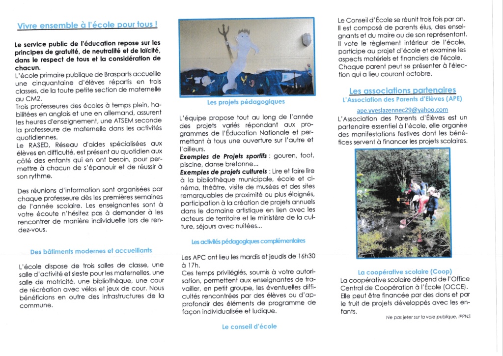 Information Rentrée Scolaire- Ecole Yves Lazennec Plaque11