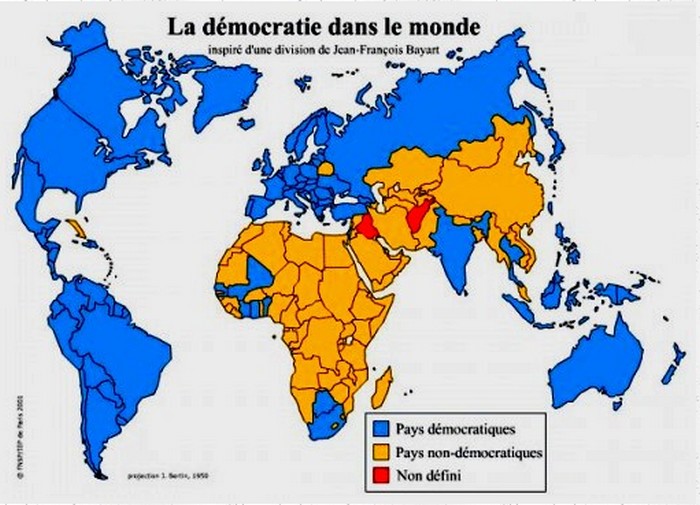 Géographie de la Démocratie dans le monde Sans_147