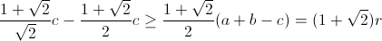 Inegalité géométrique Codeco45