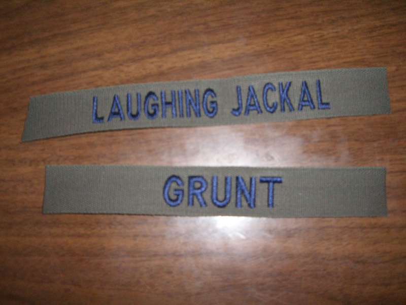 Laughing Jackal Team patches!  Cimg4610