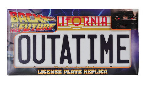 SOLD!!!:  BTTF Signed Mini Poster & License Plate Bttf_p10