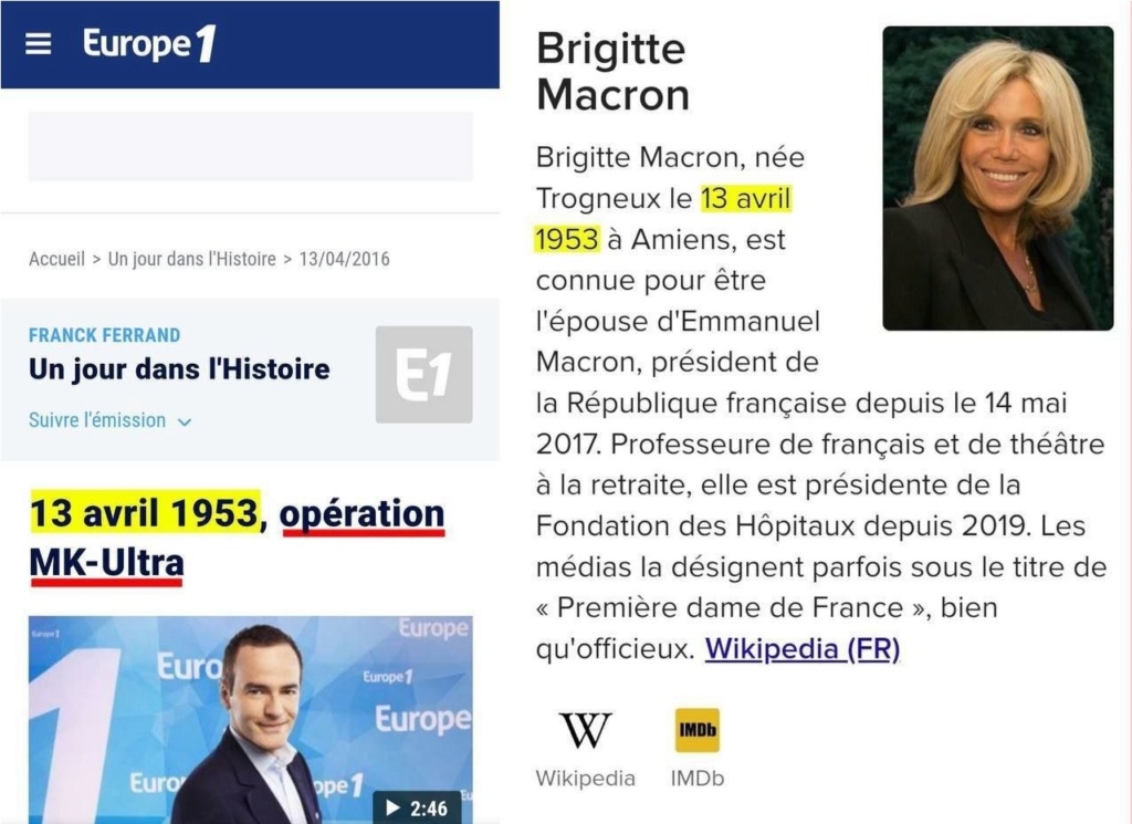 Selon la légende officielle,  Brigitte serait née le jour du lancement de l'Opération MK-Ultra aux USA Brigit14