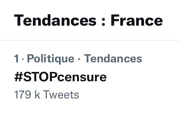 Macron Candidat :  la censure contre Zemmour explose sur Tweeter  Stop_c10