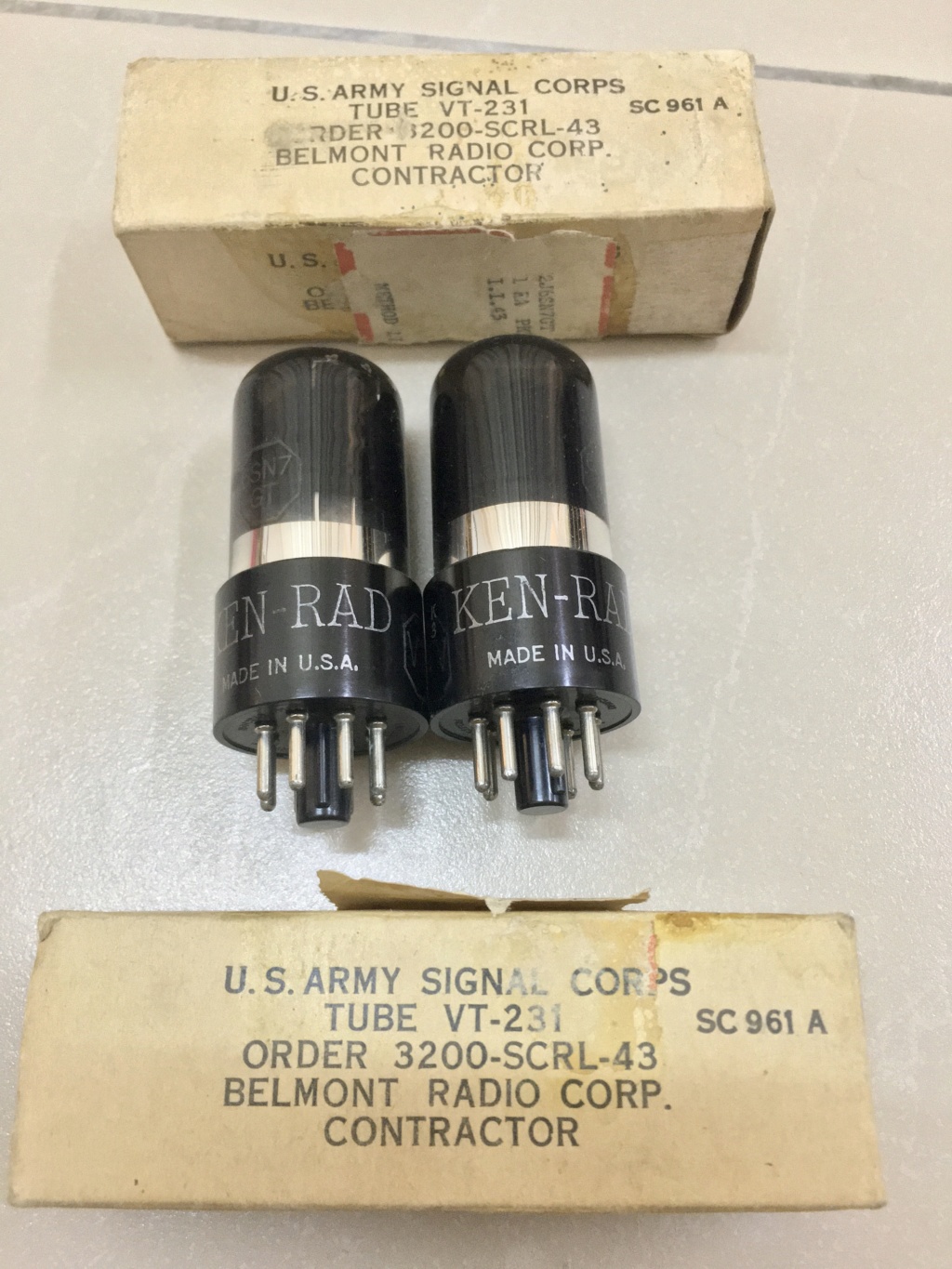 Ken-Rad 6SN7GT tubes match pair (used) Ee6ccc10