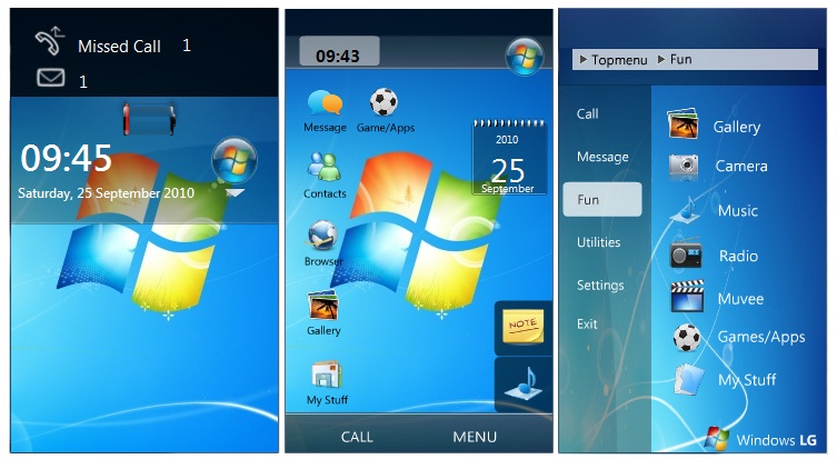 Tema Windows LG beta 1 Winlg10