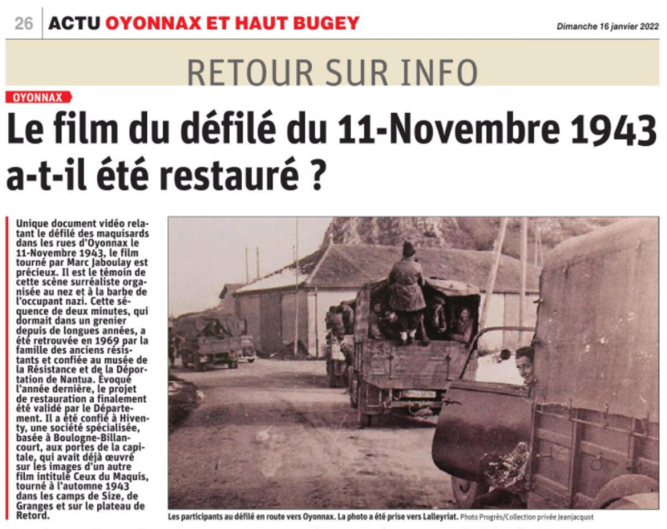 11 novembre 1943 Oyonnax ... Oyonna11