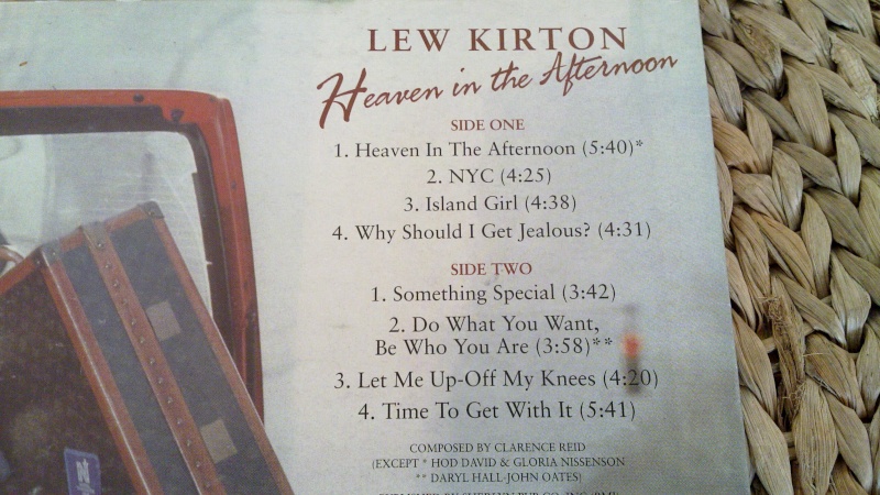 LEW KIRTON ...JUST ARRIVED  20090761