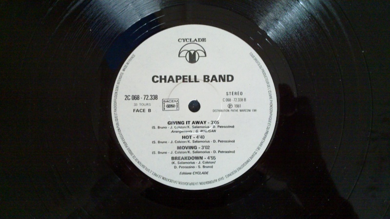 CHAPELL BAND LP's love is in the night  20090813