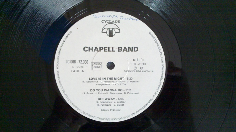 CHAPELL BAND LP's love is in the night  20090815