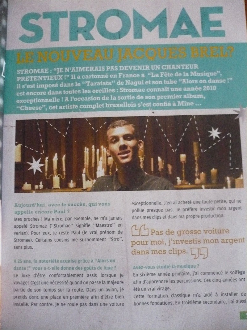 Fin 2010 : Stromae dans le Magazine " Mine " P1160112