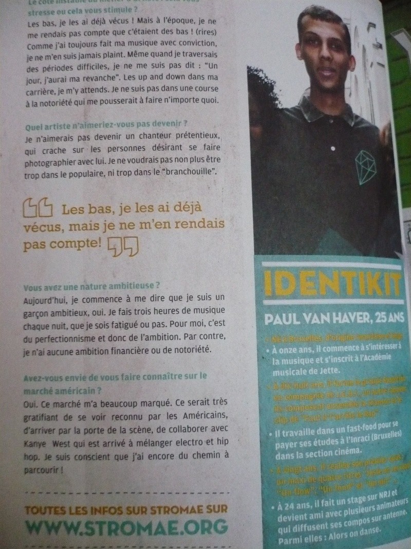 Fin 2010 : Stromae dans le Magazine " Mine " P1160115