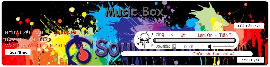 Chia sẽ music box tự động cập nhật Demo11