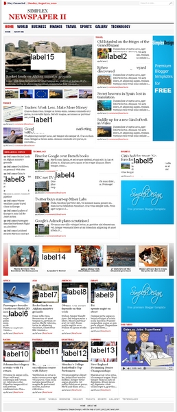 [Template] Simplex Newspaper II Labelp10