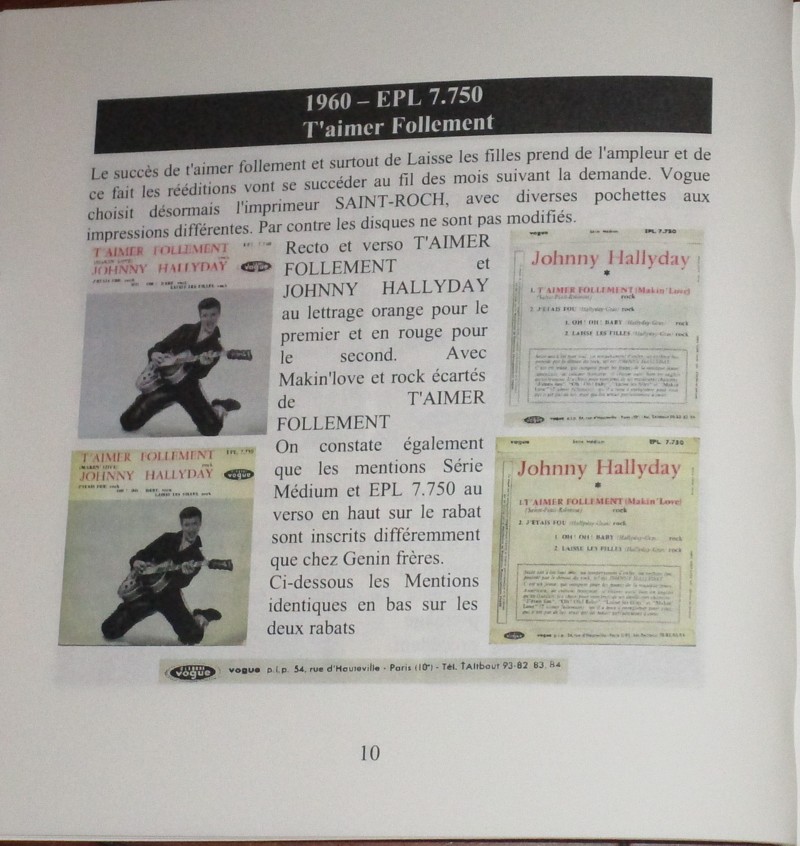 T’aimer follement ( EP 45 TOURS )( TOUTES LES EDITIONS )( 1960 - 2019 ) - Page 3 009-vo10