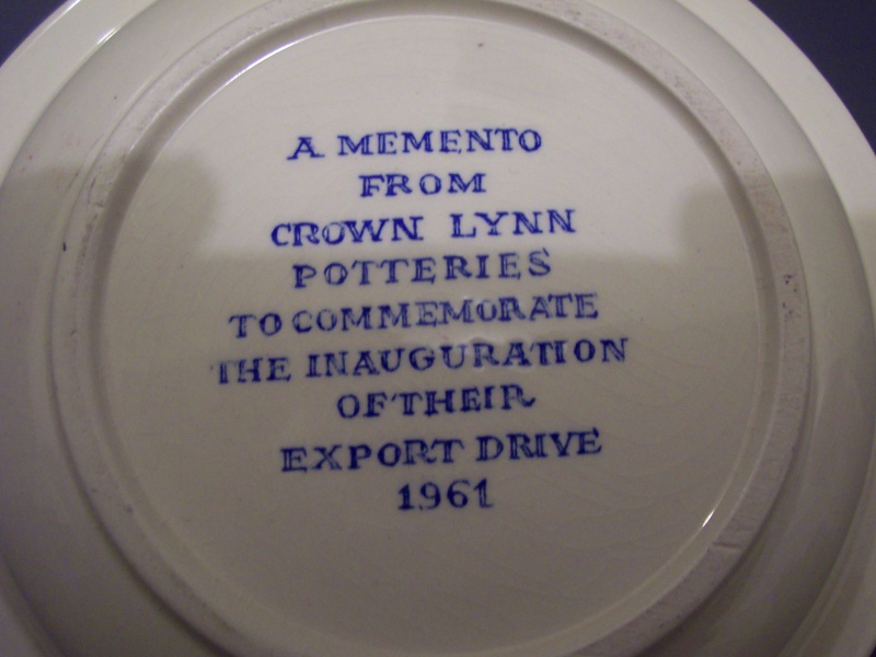 Crown Lynn Export Drive Ashtray 1961 and 100 Million Pieces Ashtray 1959 Cafe_010