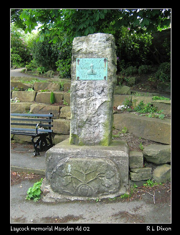 Stone in Marsden Park, Marsden, West Yorkshire Laycoc11