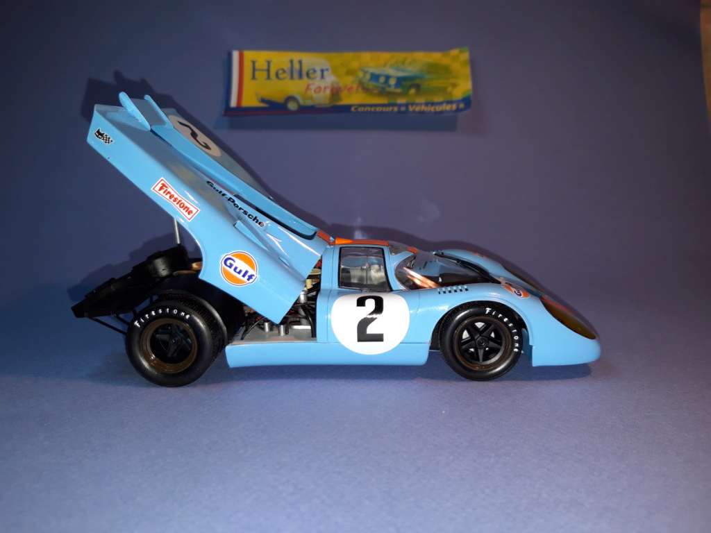 Concours PORSCHE 917K du Team GULF-WYER 1/24ème Réf L744 (images finales ). 20181030