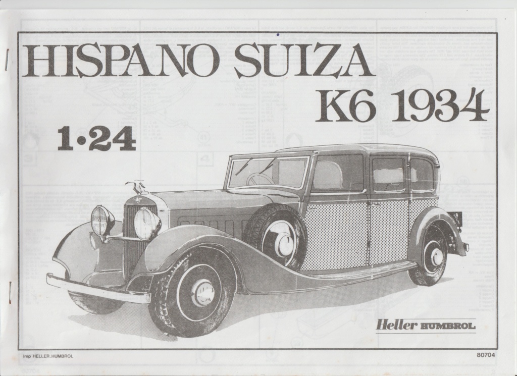 HISPANO SUIZA K6 de 1934  1/24ème Réf 80704 Notice Numzor15