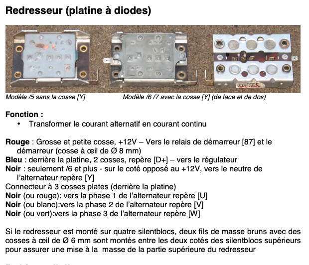 cablage platine diodes Captur63