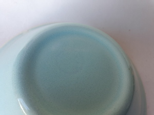 Paris - Paris desert bowl in limpid blue green glaze 096-cl10