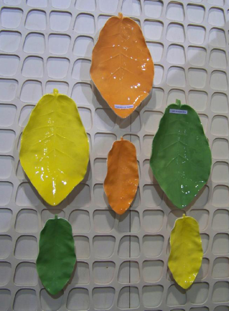 Studio Ceramics leaf dishes and nikau leaf vases  Leaf_p10